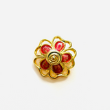 BROCHE FLEURS ROSE