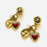 BOUCLES D'OREILLES CŒUR