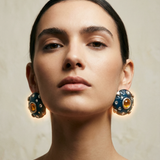 PENDIENTES KALINGER JANA AZUL (Pieza única)