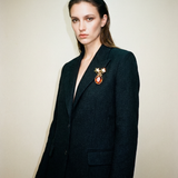 BROCHE FLAT NARANJA (Pieza única)