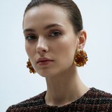 PENDIENTES KALINGER MAO MARRÓN