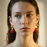 KIARA SMALL ORANGE EARRINGS