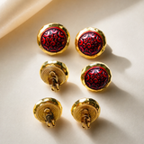 PENDIENTES AZIMA II ROJO