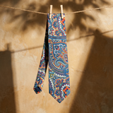BLUE PAISLEY TIE 