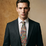 CORBATA PAISLEY ROJO