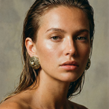 PENDIENTES DALIA DORADO (Pieza única)