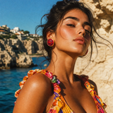 BOUCLES D'OREILLES DALIA ROUGE II