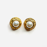 PENDIENTES KUNI DORADO AR PERLA