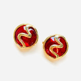 PENDIENTES LEIRE LES BERNARD VO ROJO