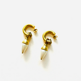 BOUCLES D'OREILLES SAFFRON BLANC