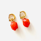 KIARA SMALL ORANGE EARRINGS