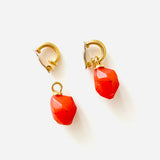 KIARA SMALL ORANGE EARRINGS