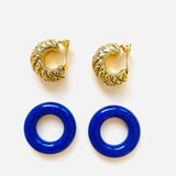 PENDIENTES VERA MORADO CUADROS