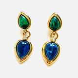 BOUCLES D'OREILLES MELCA VERT