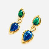 BOUCLES D'OREILLES MELCA VERT