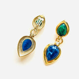 BOUCLES D'OREILLES MELCA VERT