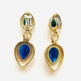 BOUCLES D'OREILLES MELCA VERT