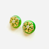 BOUCLES D'OREILLES CASEY VERT