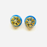 BOUCLES D'OREILLES CASEY BLEU