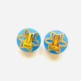 BOUCLES D'OREILLES CASEY BLEU