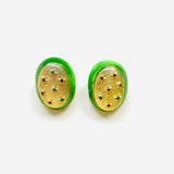 BOUCLES D'OREILLES IZARO VERTES