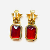 PENDIENTES AKRA GRANATE