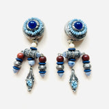 BOUCLES D'OREILLES ADA BLEUES