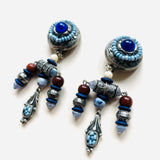 BOUCLES D'OREILLES ADA BLEUES