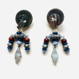 BOUCLES D'OREILLES ADA BLEUES