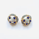BOUCLES D'OREILLES NEFER BLEUES
