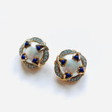 BOUCLES D'OREILLES NEFER BLEUES