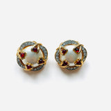 BOUCLES D'OREILLES NEFER ROUGE