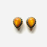 BOUCLES D'OREILLES PENDANTES AMBRE