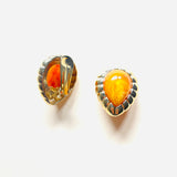 BOUCLES D'OREILLES PENDANTES AMBRE