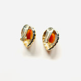 BOUCLES D'OREILLES PENDANTES AMBRE