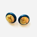 BOUCLES D'OREILLES GHADA BLEUES