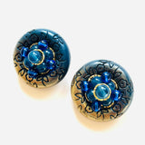 BOUCLES D'OREILLES GHADA BLEUES