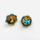 PENDIENTES CORAL AZUL (Pieza única)
