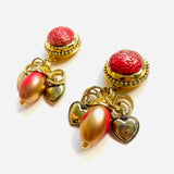 PENDIENTES DARA ROJO