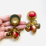 PENDIENTES DARA ROJO