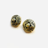 PENDIENTES DALIA DORADO (Pieza única)