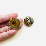 PENDIENTES DALIA DORADO (Pieza única)