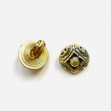 PENDIENTES DALIA DORADO (Pieza única)