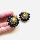 VELIA BLACK EARRINGS