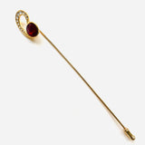 BROCHE PHOEBE ROUGE