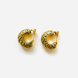PENDIENTES VERA MARRÓN CUADROS