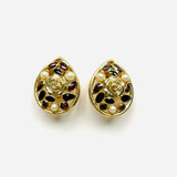 BOUCLES D'OREILLES SARA MARRON